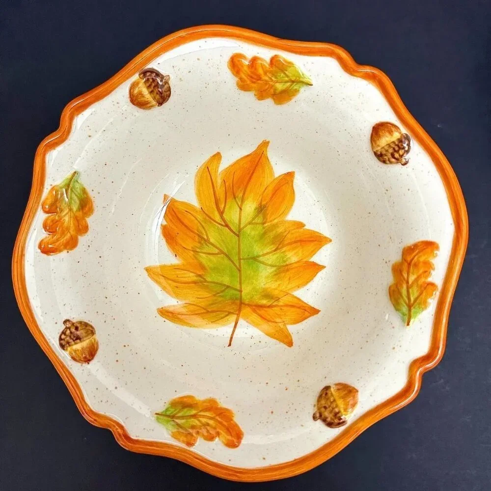 Bundle of 7 Dante Design Group -Serving Bowl Protruding Leaf 3D